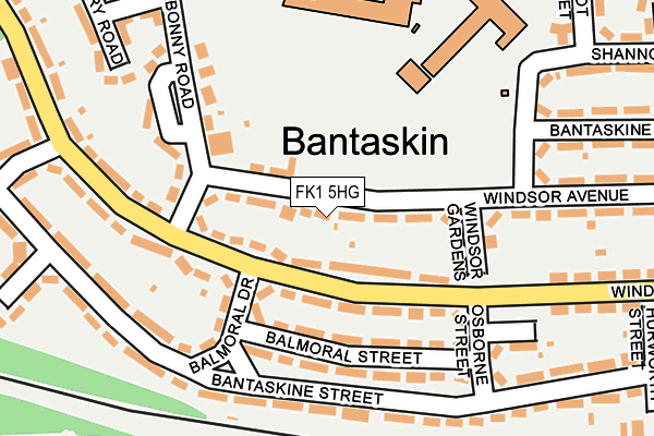 FK1 5HG map - OS OpenMap – Local (Ordnance Survey)