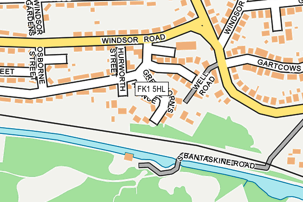 FK1 5HL map - OS OpenMap – Local (Ordnance Survey)