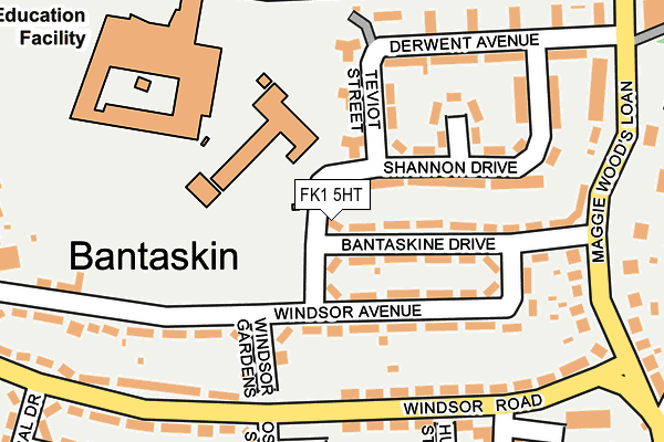 FK1 5HT map - OS OpenMap – Local (Ordnance Survey)