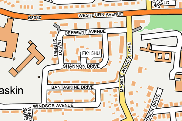 FK1 5HU map - OS OpenMap – Local (Ordnance Survey)