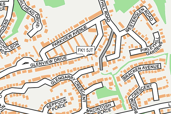 FK1 5JT map - OS OpenMap – Local (Ordnance Survey)