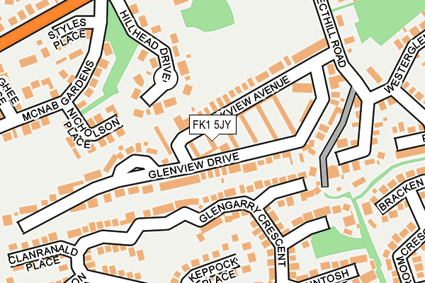 FK1 5JY map - OS OpenMap – Local (Ordnance Survey)