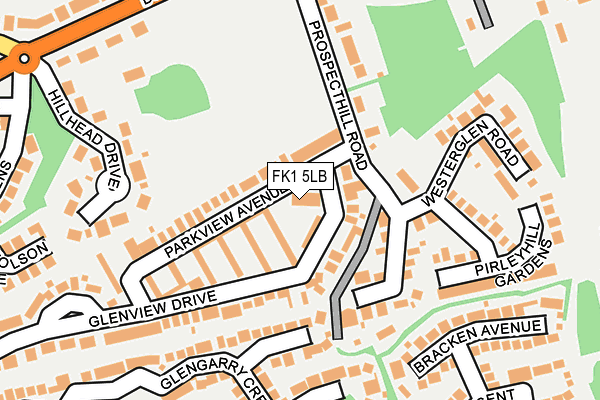 FK1 5LB map - OS OpenMap – Local (Ordnance Survey)