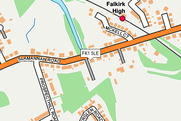 FK1 5LE map - OS OpenMap – Local (Ordnance Survey)