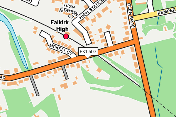 FK1 5LG map - OS OpenMap – Local (Ordnance Survey)