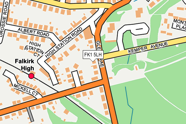 FK1 5LH map - OS OpenMap – Local (Ordnance Survey)
