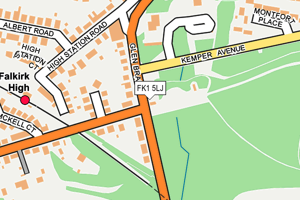 FK1 5LJ map - OS OpenMap – Local (Ordnance Survey)