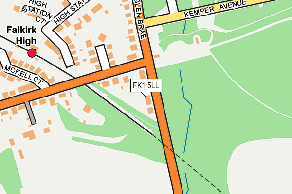 FK1 5LL map - OS OpenMap – Local (Ordnance Survey)