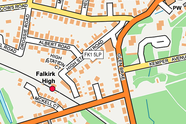 FK1 5LP map - OS OpenMap – Local (Ordnance Survey)