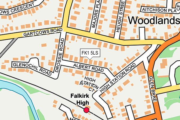 FK1 5LS map - OS OpenMap – Local (Ordnance Survey)