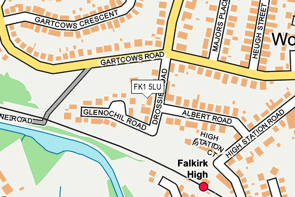 FK1 5LU map - OS OpenMap – Local (Ordnance Survey)