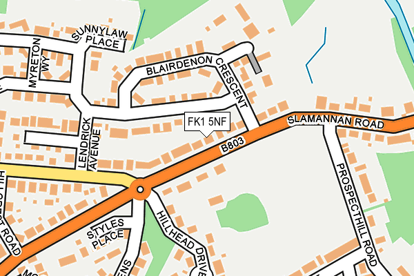 FK1 5NF map - OS OpenMap – Local (Ordnance Survey)