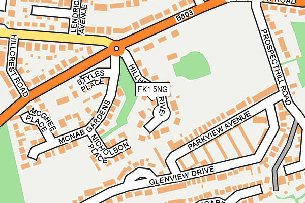 FK1 5NG map - OS OpenMap – Local (Ordnance Survey)