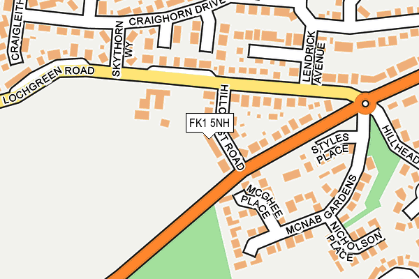 FK1 5NH map - OS OpenMap – Local (Ordnance Survey)