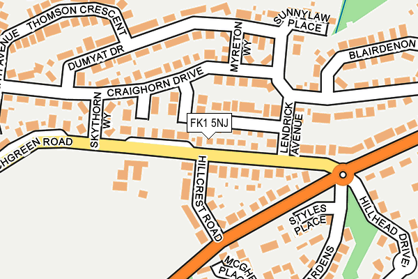 FK1 5NJ map - OS OpenMap – Local (Ordnance Survey)