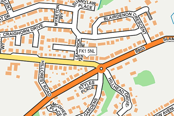 FK1 5NL map - OS OpenMap – Local (Ordnance Survey)