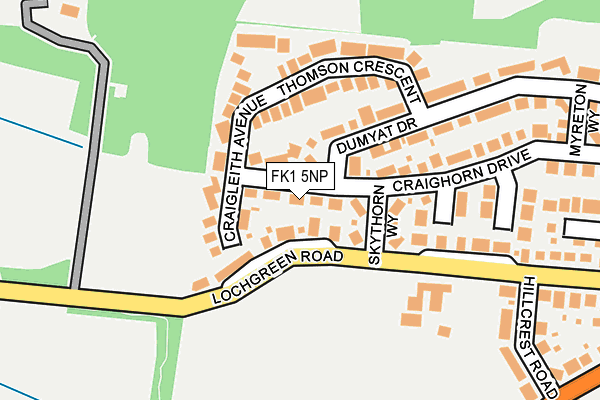 FK1 5NP map - OS OpenMap – Local (Ordnance Survey)