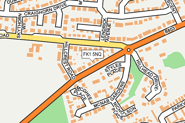 FK1 5NQ map - OS OpenMap – Local (Ordnance Survey)