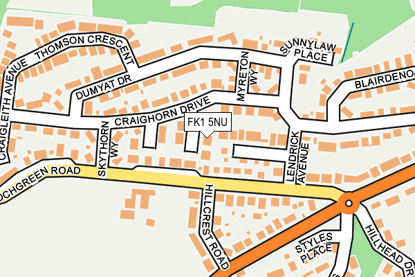 FK1 5NU map - OS OpenMap – Local (Ordnance Survey)