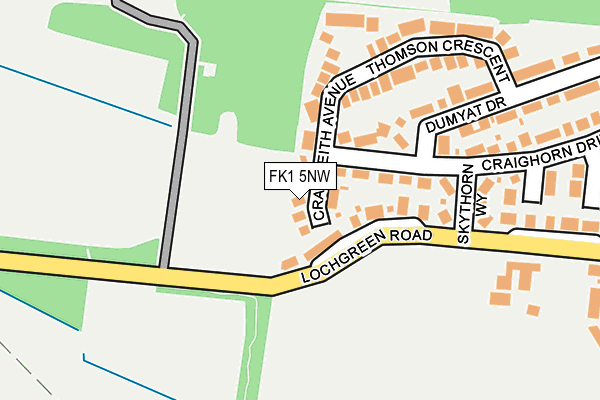 FK1 5NW map - OS OpenMap – Local (Ordnance Survey)