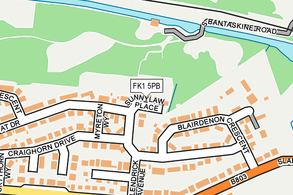 FK1 5PB map - OS OpenMap – Local (Ordnance Survey)