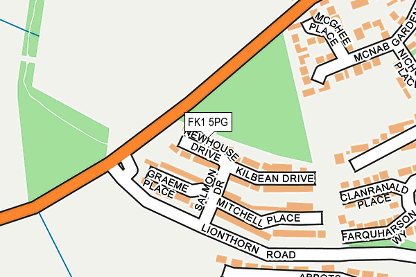 FK1 5PG map - OS OpenMap – Local (Ordnance Survey)