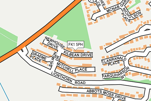 FK1 5PH map - OS OpenMap – Local (Ordnance Survey)