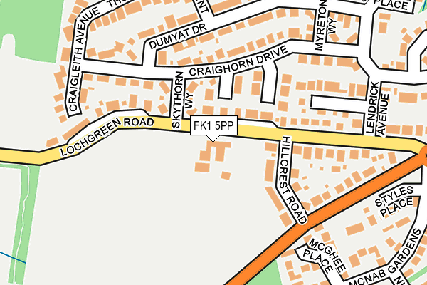 FK1 5PP map - OS OpenMap – Local (Ordnance Survey)