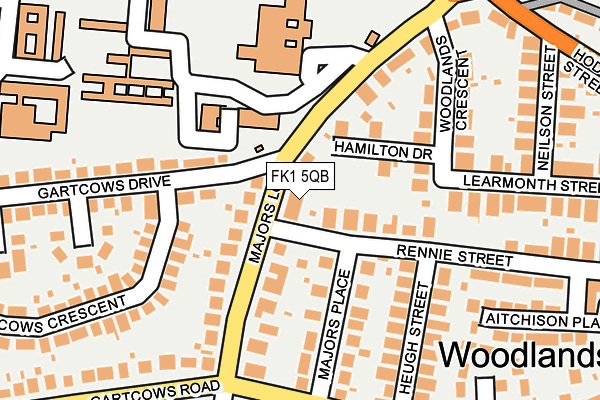 FK1 5QB map - OS OpenMap – Local (Ordnance Survey)