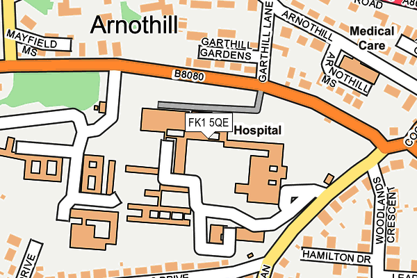 FK1 5QE map - OS OpenMap – Local (Ordnance Survey)