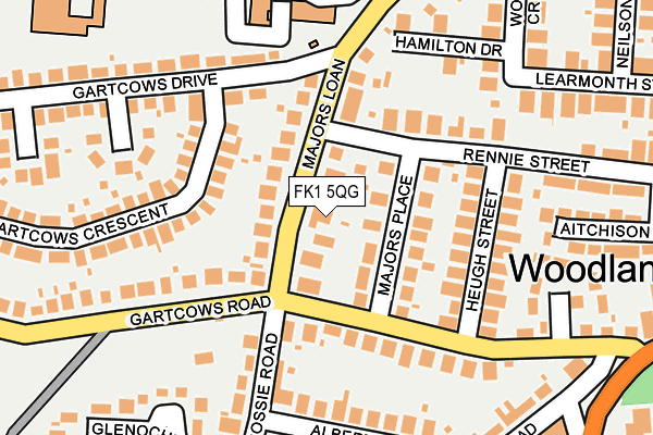 FK1 5QG map - OS OpenMap – Local (Ordnance Survey)