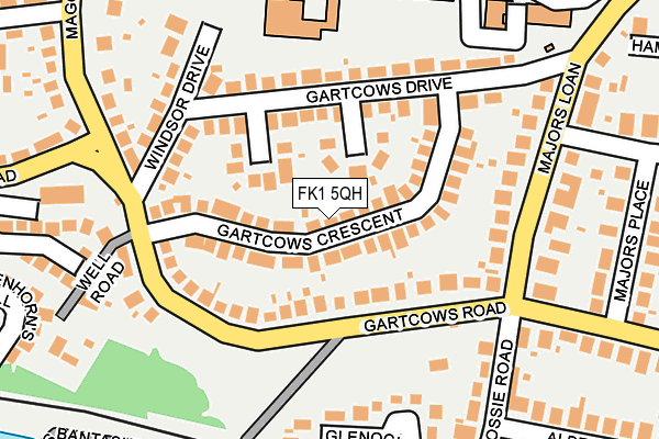 FK1 5QH map - OS OpenMap – Local (Ordnance Survey)