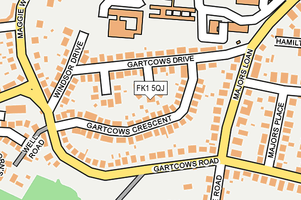 FK1 5QJ map - OS OpenMap – Local (Ordnance Survey)