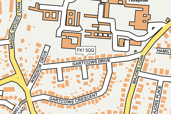 FK1 5QQ map - OS OpenMap – Local (Ordnance Survey)