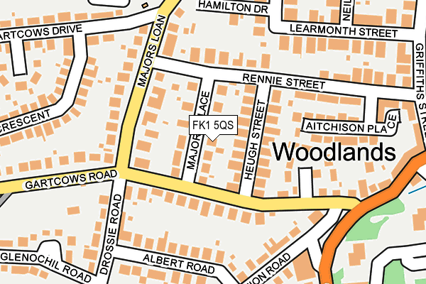 FK1 5QS map - OS OpenMap – Local (Ordnance Survey)