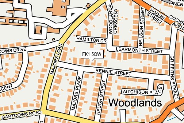 FK1 5QW map - OS OpenMap – Local (Ordnance Survey)