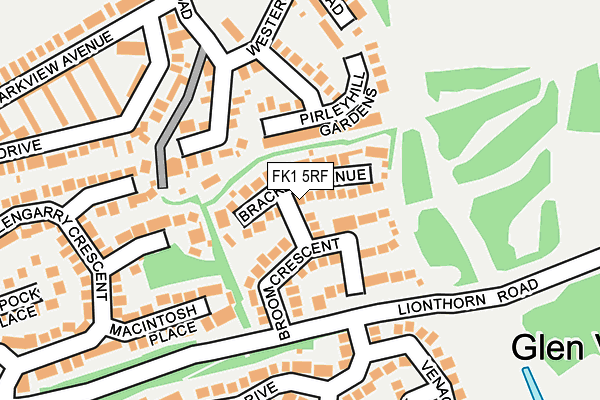FK1 5RF map - OS OpenMap – Local (Ordnance Survey)