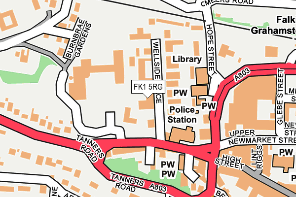 FK1 5RG map - OS OpenMap – Local (Ordnance Survey)