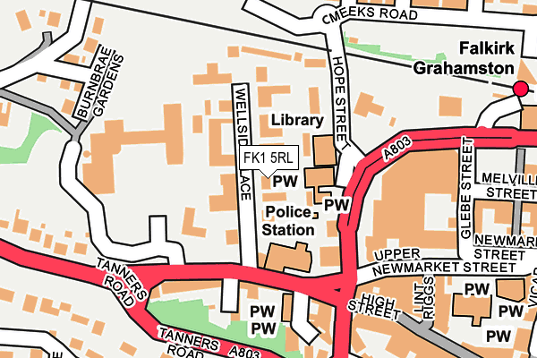 FK1 5RL map - OS OpenMap – Local (Ordnance Survey)