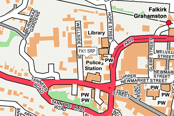 FK1 5RP map - OS OpenMap – Local (Ordnance Survey)