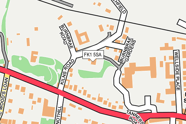 FK1 5SA map - OS OpenMap – Local (Ordnance Survey)