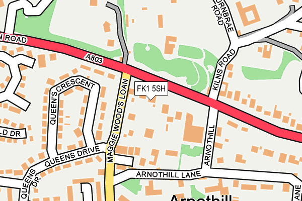 FK1 5SH map - OS OpenMap – Local (Ordnance Survey)