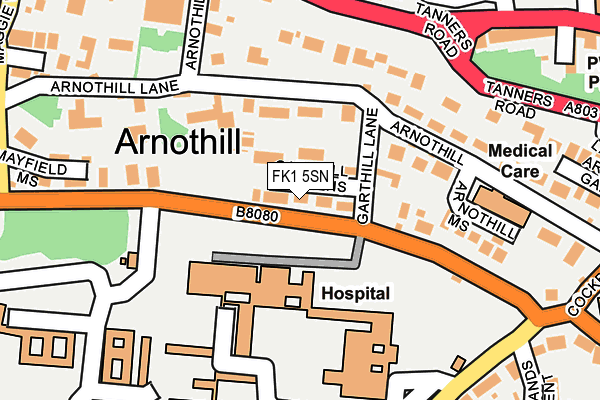 FK1 5SN map - OS OpenMap – Local (Ordnance Survey)