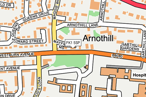 FK1 5SP map - OS OpenMap – Local (Ordnance Survey)