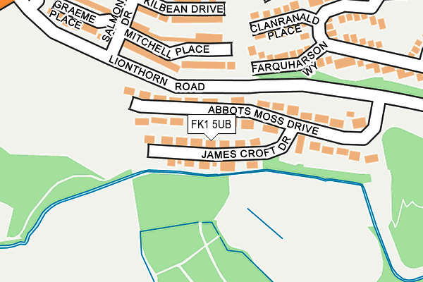 FK1 5UB map - OS OpenMap – Local (Ordnance Survey)