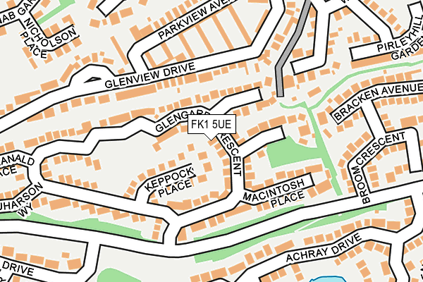 FK1 5UE map - OS OpenMap – Local (Ordnance Survey)