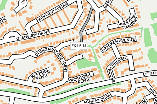 FK1 5UJ map - OS OpenMap – Local (Ordnance Survey)