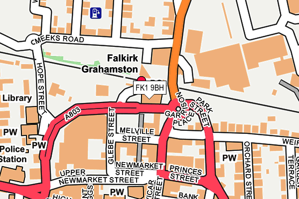 FK1 9BH map - OS OpenMap – Local (Ordnance Survey)