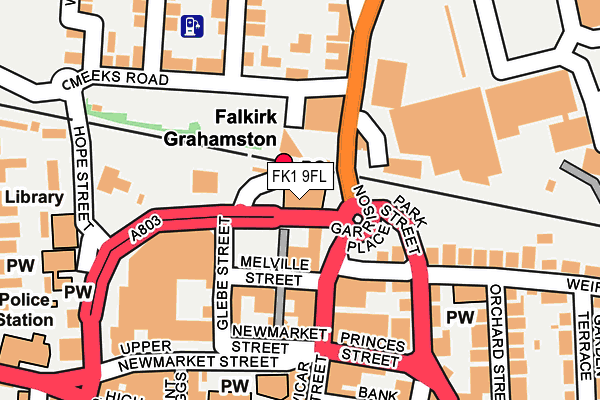 FK1 9FL map - OS OpenMap – Local (Ordnance Survey)