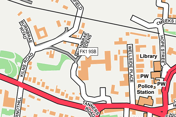 FK1 9SB map - OS OpenMap – Local (Ordnance Survey)